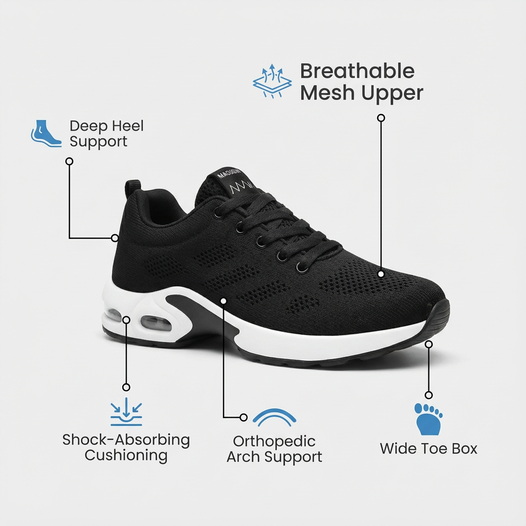 Orthora Pro — 12-Hour Shift Shoes for All-Day Foot, Knee &amp; Back Pain Relief [Mother&