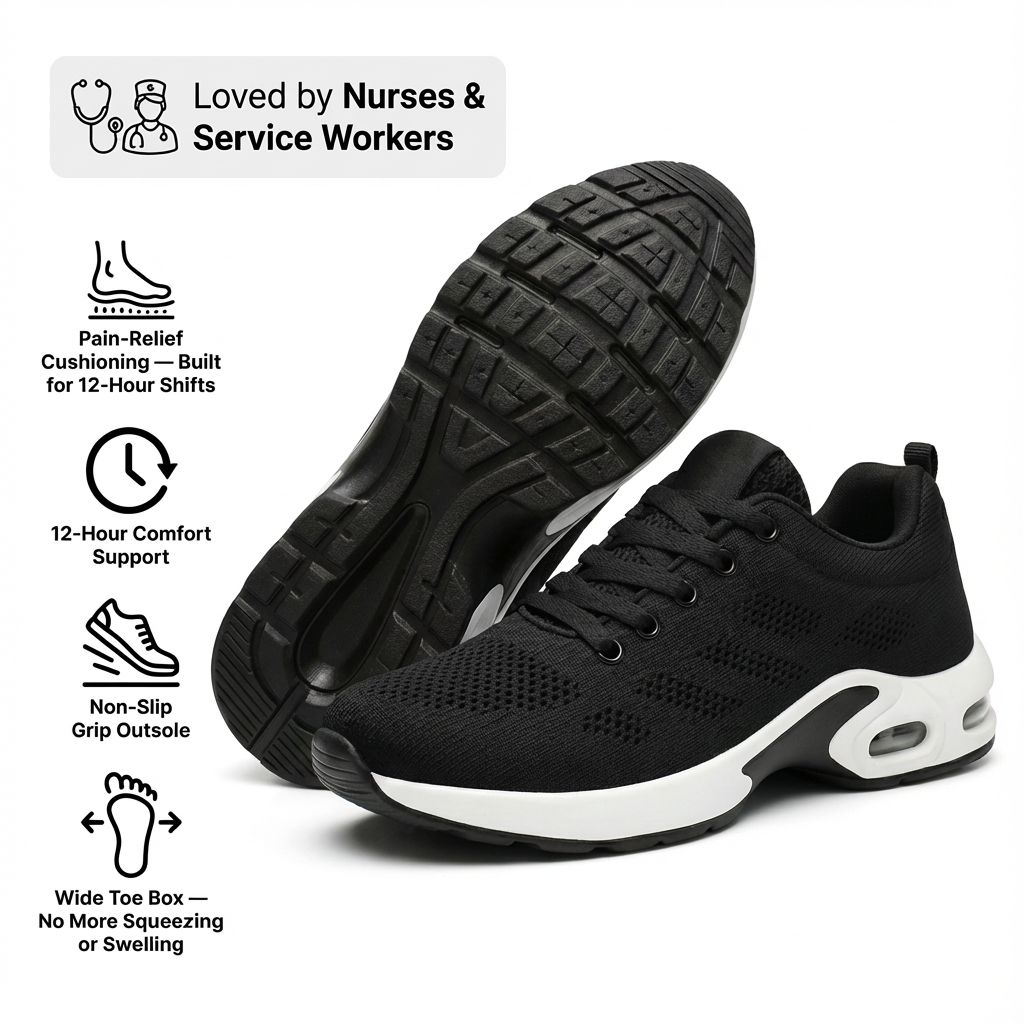 Orthora Pro – 12-Hour Shift Shoes for Heel &amp; Plantar Fasciitis Relief (Unisex) (Copy)